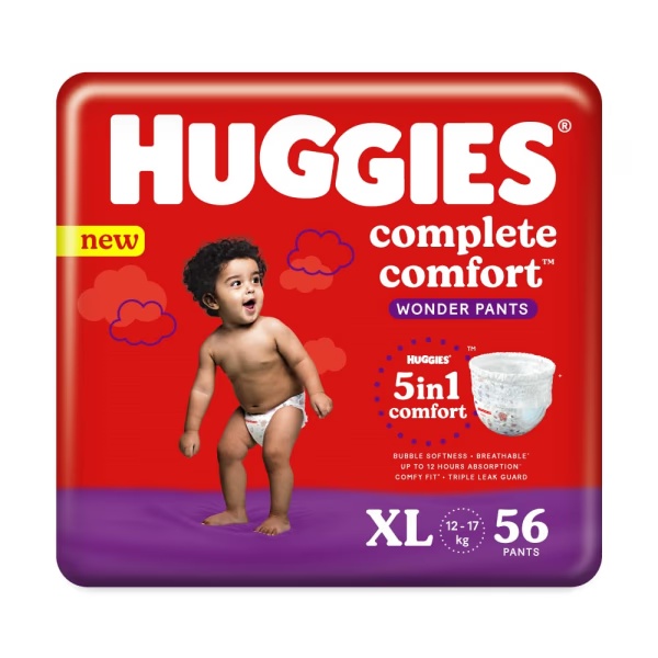 Huggies Complete Comfort Wonder Diaper Pants (XL) 56's