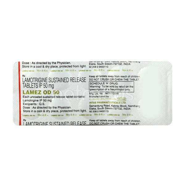 Lamez OD 50mg Tablet 10'S