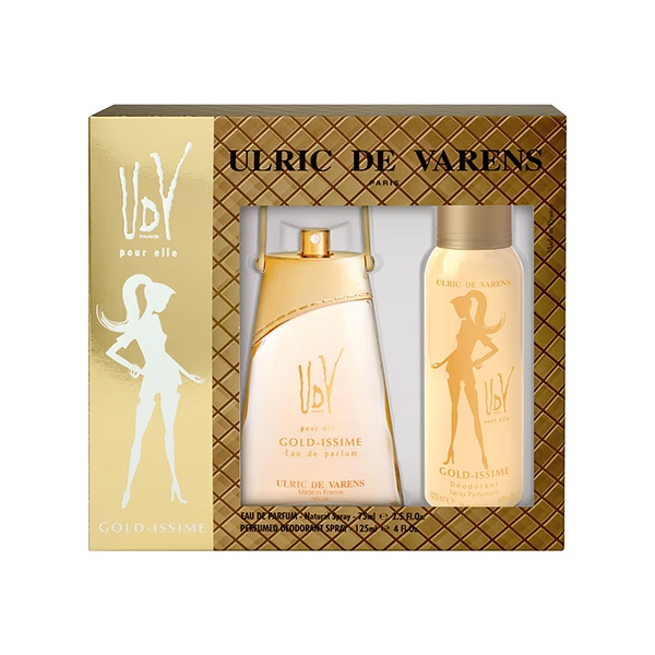 Ulric De Varens Gold-Issme Set (Eau De Parfum ++ Deodrant) 200 ml