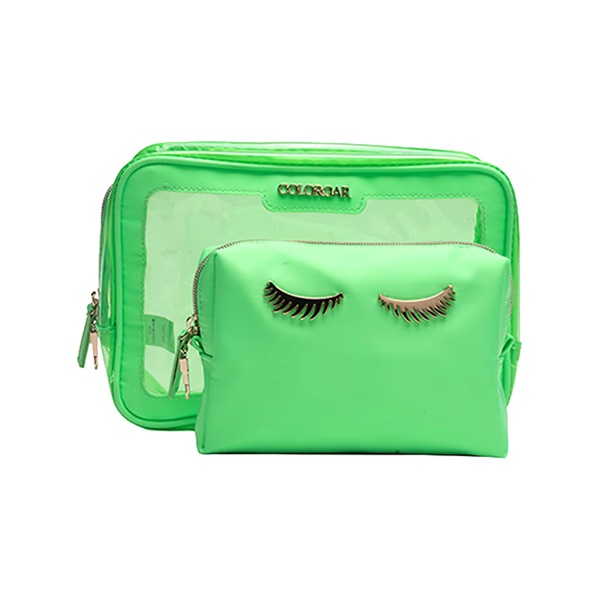 Colorbar Lips and Lashes Box Pouch - Neon Green 1's