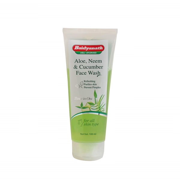 Baidyanath Aloe Neem Cucumber Face Wash 100 ml