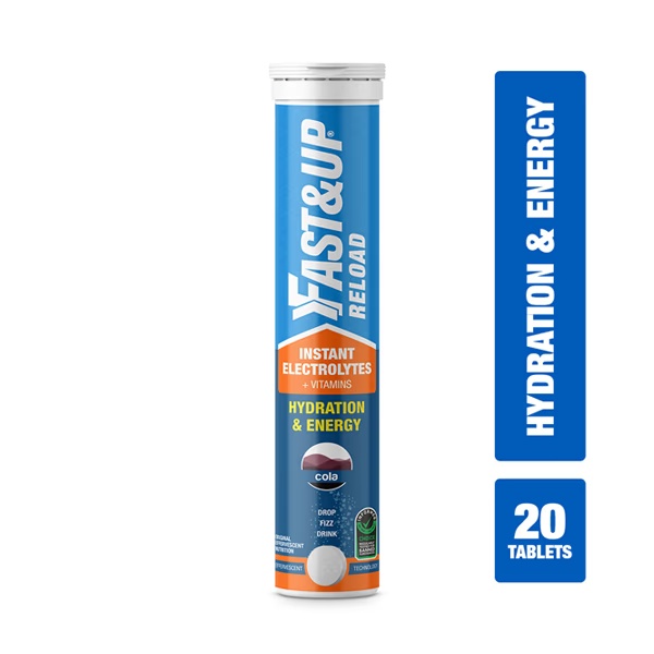 Fast&Up Reload Hydration & Energy Effervescent Tablet - Cola Flavour 20's