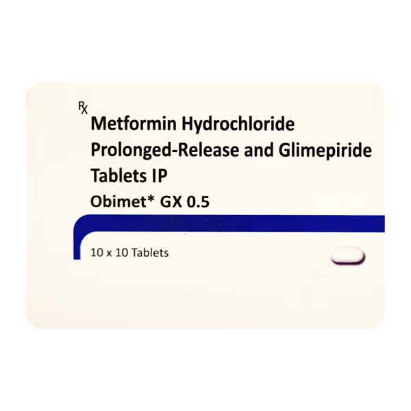 Obimet GX 0.5/500mg Tablet 10'S
