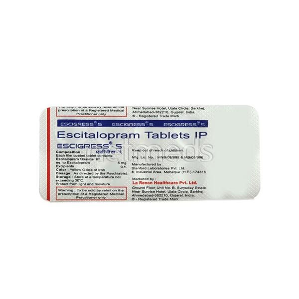 Escigress 5mg Tablet 10'S