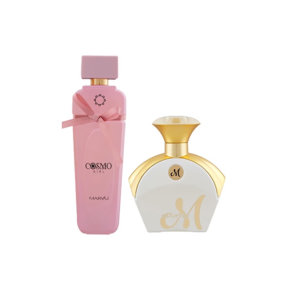 Maryaj Cosmo Girl EDP Floral Powdery Perfume And Maryaj M White For Her EDP Floral Fruity Perfume 190 ml