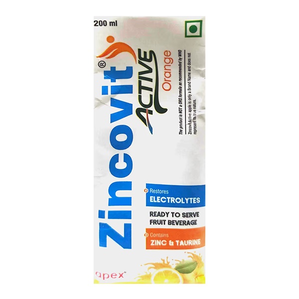 ZINCOVIT ACTIVE ORANGE Liquid 200ml