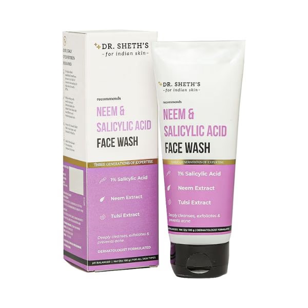 Dr. Sheth'S Neem & Salicylic Acid Face Wash 100 gm