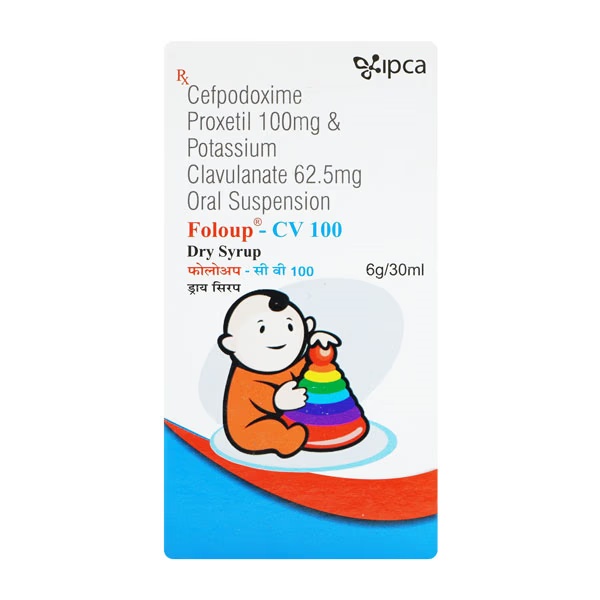 Foloup CV 100/62.5mg Dry Syrup 30ml