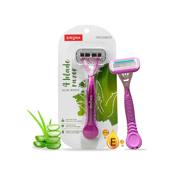 Sirona Reusable 4 Blade Razor - Aloe Boost 1's 1 6901-sirona-reusable-4-blade-razor-aloe-boost-1-s-1.jpg