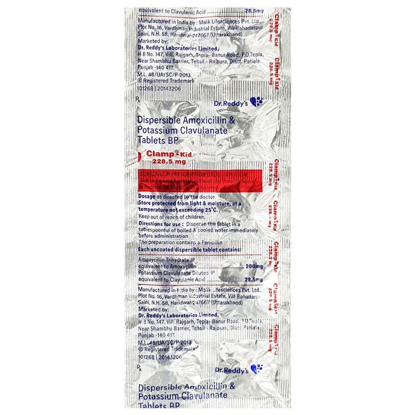 Clamp Kid 228.5mg Tablet 10'S