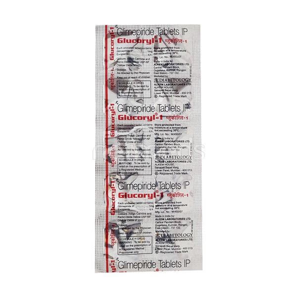 Glucoryl 1mg Tablet 10'S