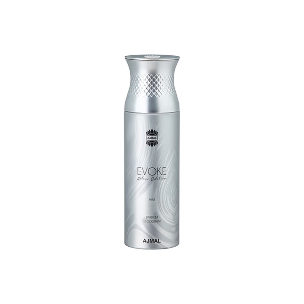 Ajmal 3 Evoke Silver Edition For Him And 1 Nightingale Deodorants Pack of 4 200 ml