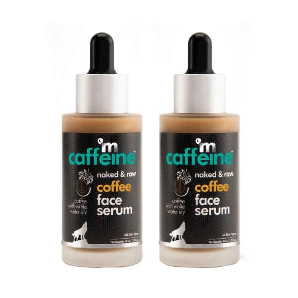 mCaffeine Coffee Hydrating Face Serum For Glowing Skin with Vitamin E for Sun Damage Protection 2's