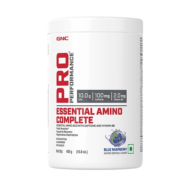 GNC Pro Performance Essential Amino Complete Powder - Blue Raspberry 450 gm 1 743-gnc-pro-performance-essential-amino-complete-powder-blue-raspberry-450-gm-1.jpg