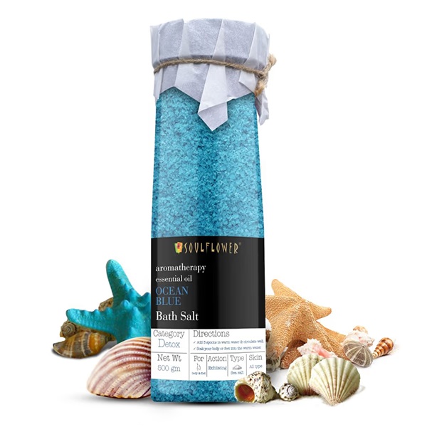 Soulflower Ocean Blue Bath Salt 500 gm