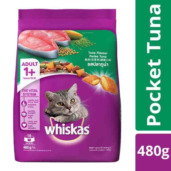 Whiskas Adult Tuna Flavour 480 gm