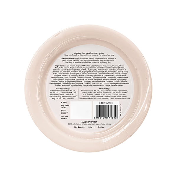 Mcaffeine Vanilla Dream Deep Moisturizing Body Butter 200 gm
