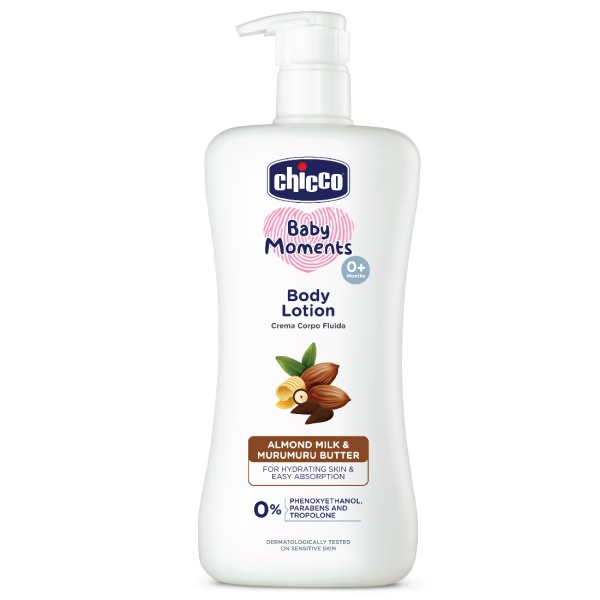 Chicco Baby Moments Body Lotion (0+ Months) - Almond Milk & Murumuru Butter 500 ml