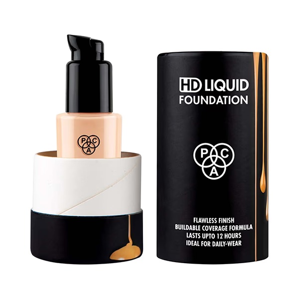 PAC HD Liquid Foundation Flawless Finish Buildable Coverage formula Last Upto 12 Hours 1.2 30ml