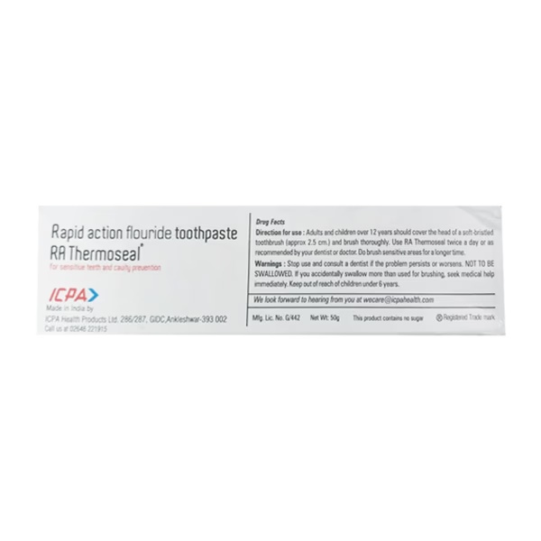 RA Thermoseal Rapid Action Fresh Mint Tooth Paste 50gm