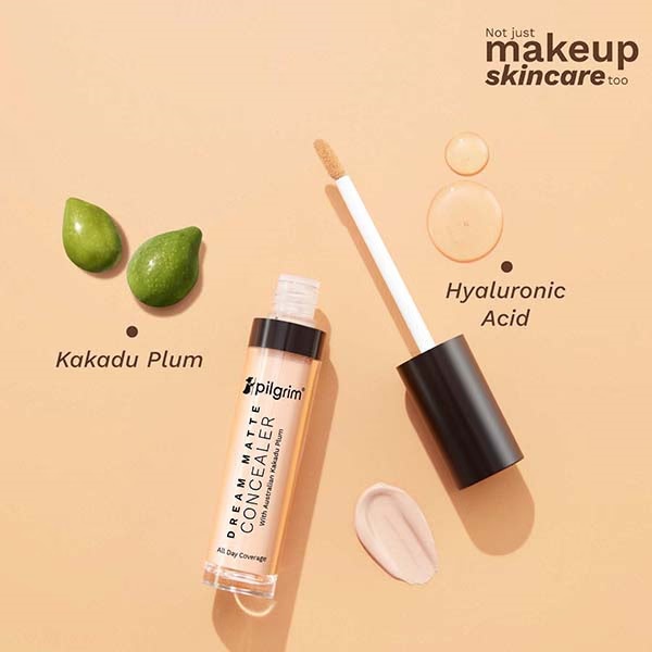 Pilgrim Full Coverage Concealer Crease Resistance & Lightweight with Matte Finish Sand-10 7.3 ml