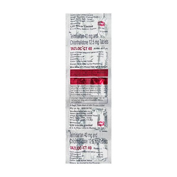 Tazloc CT 40mg Tablet 10'S