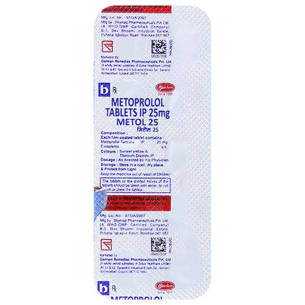 METOL 25 Tablet 10's