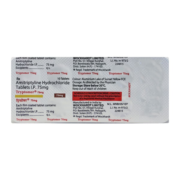 Tryptomer 75mg Tablet 10'S