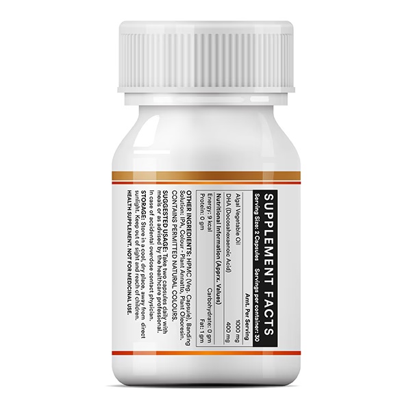 INLIFE Vegetarian DHA Capsules 60's