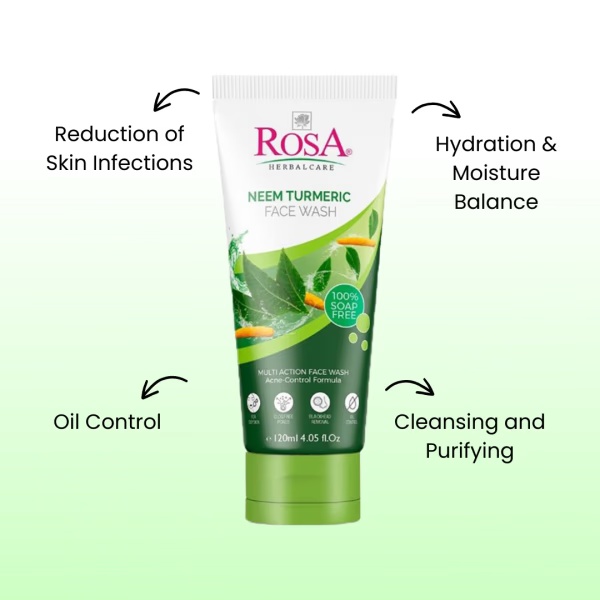 Rosa Neem Turmeric Face Wash 120 ml