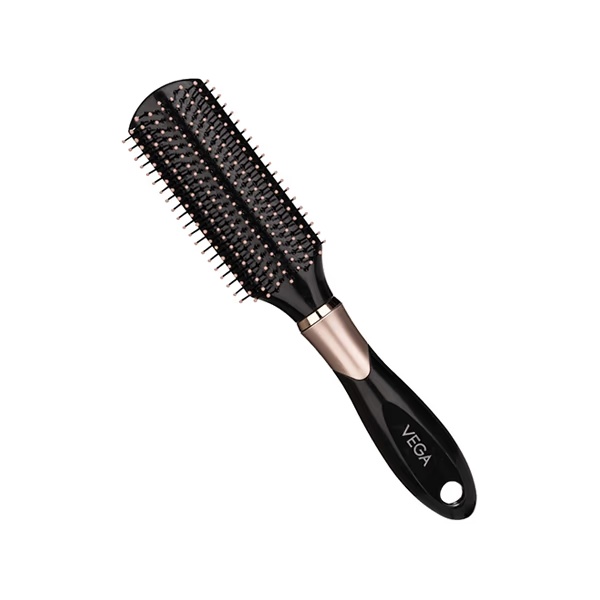 Vega Flat Hair Brush for Men and Women, Reduces Snags, Detangle and Tangles (E34-FB) 76 gm