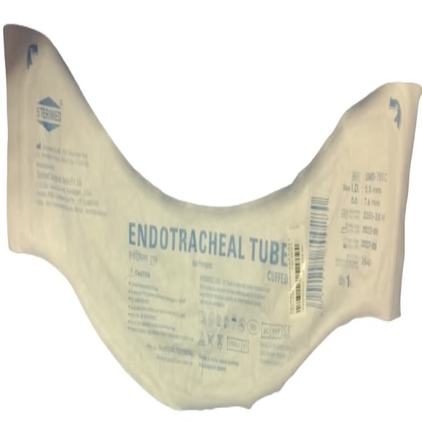 Sterimed Endotracheal Tube Cuffed (SMD 701C) 5.5 mm 1's