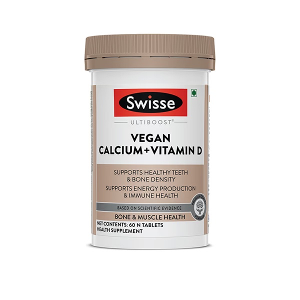 Swisse Ultiboost Vegan Calcium + Vitamin-D Tablet 60's