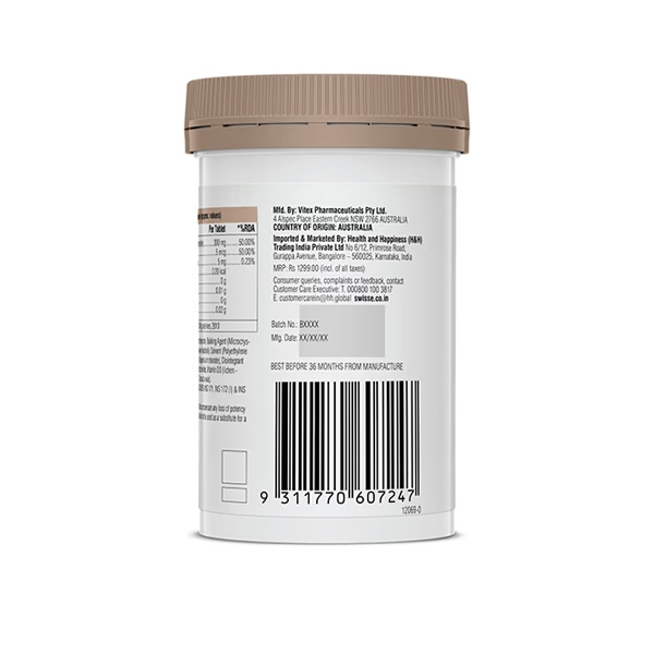 Swisse Ultiboost Vegan Calcium + Vitamin-D Tablet 60's
