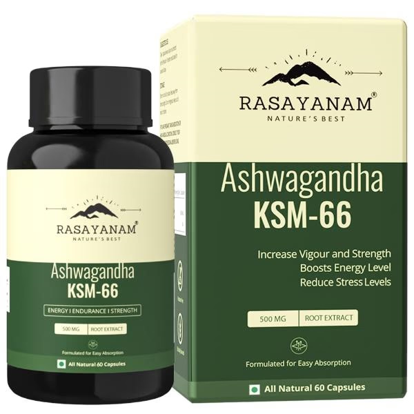 Rasayanam Ashwagandha KSM66 500 MG Capsules 60's