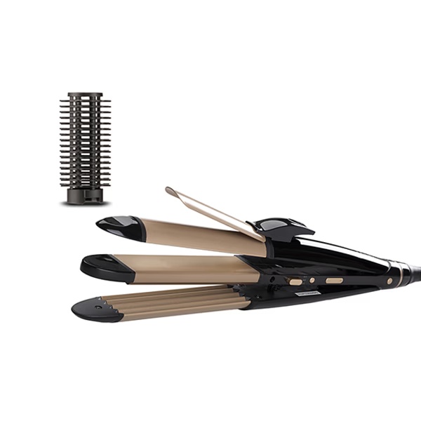 Vega 4 In 1 Hair Styler- Hair Straightener, Brush Attachment, Hair Curler and Hair Crimper (VHSCC-05) 1's
