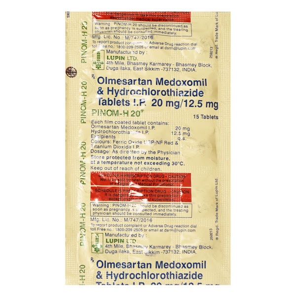 PINOM H 20mg Tablet 15's