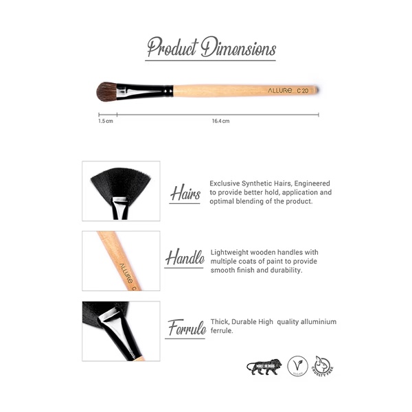 Allure Eyeshadow Brush (c-20 ) 1's
