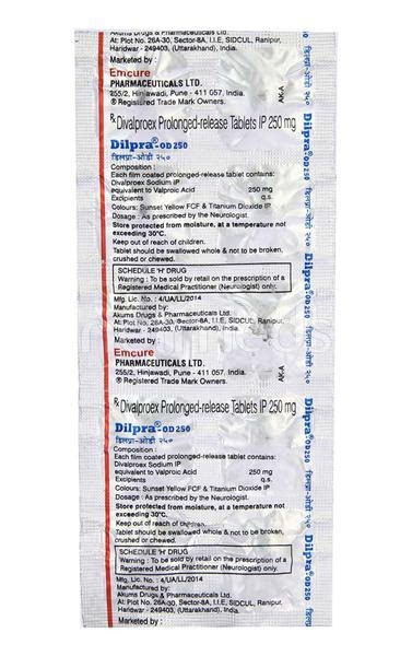 Dilpra OD 250mg Tablet 10'S