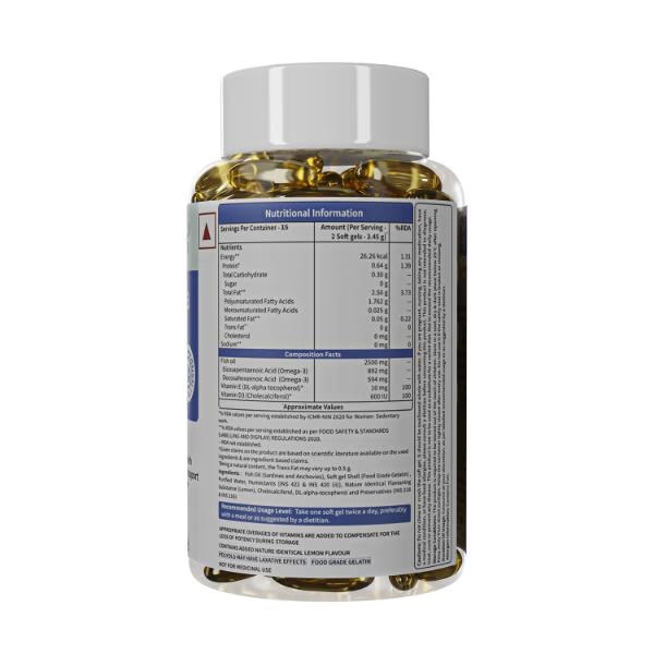 Neuherbs Deep Sea Fish Oil 2500 mg Softgel - Lemon 30's