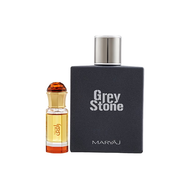 Ajmal Mukhallat Raaqi Concentrated Perfume Oil Floral Fruity And Maryaj Grey Stone EDP Aromatic Woody Perfume 110 ml