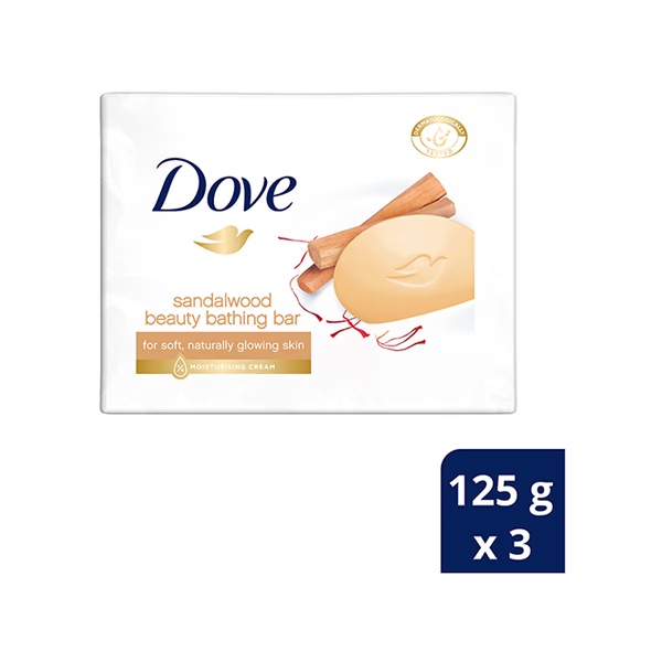 Dove Sandalwood Beauty Bathing Bar 125gm 3's