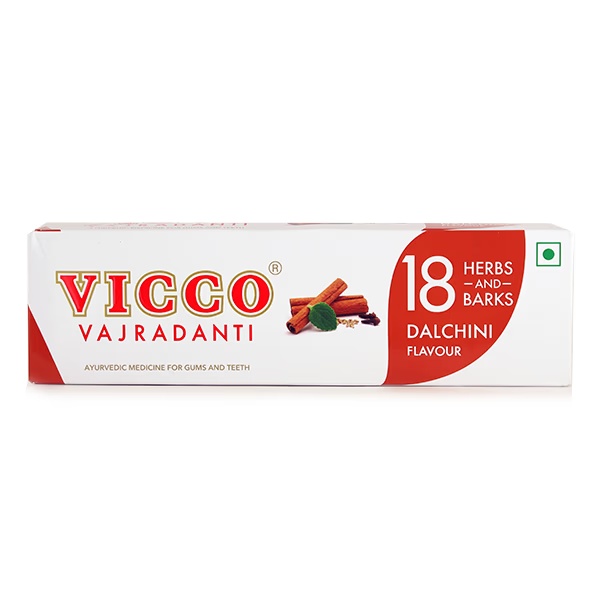 Vicco Vajradanti Ayurvedic Toothpaste - Dalchini Flavour 160 gm