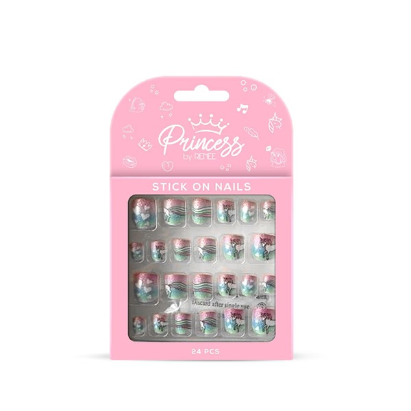 Princess By Renee Stick On Nails Unicorn Nails  24's