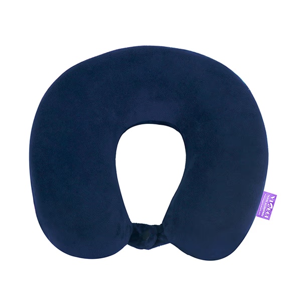 VIAGGI U Shape Memory Neck Foam Pillow - Navy Blue