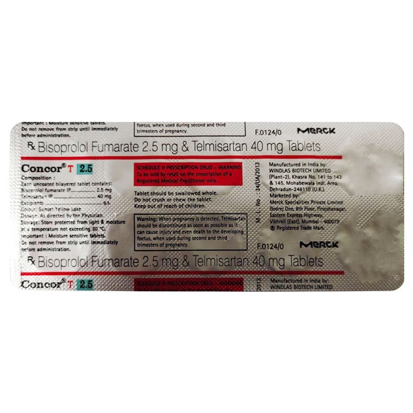 CONCOR T 2.5 Tablet 10's