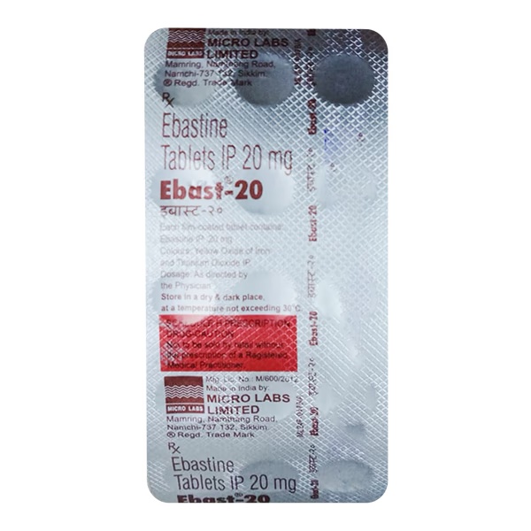 EBAST 20 Tablet 15's