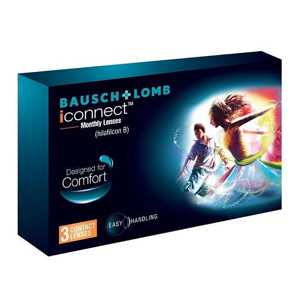 Bausch & Lomb iConnect Monthly Contact Lens - 3 Lens/Box (-1.75)