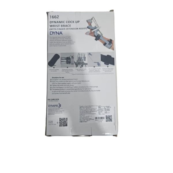 Dyna Dynamic Cock Up Wrist Brace With Finger Extension Assist -(Size 2) (1662) 1's