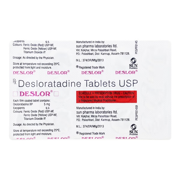 DESLOR 5mg Tablet 15's
